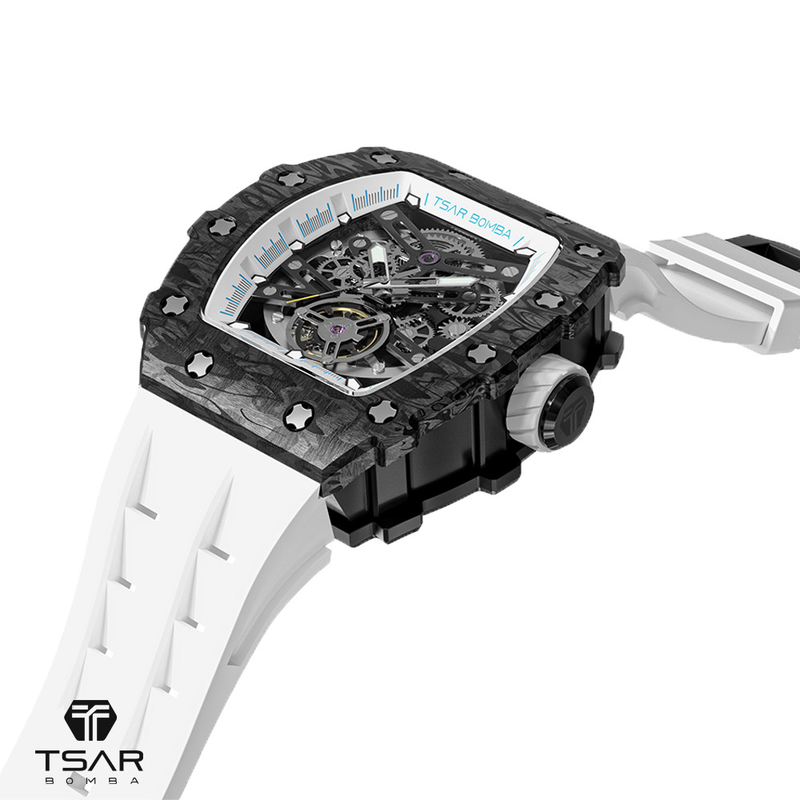 30 Meters Custom Waterproof Watch Carbon Fiber Forged Men'S Wrist Watches
