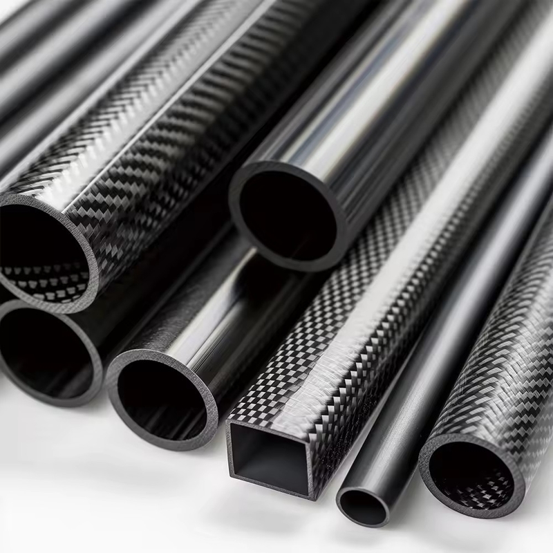 Chinese Factory Custom Shape 3K Carbon Fiber Tube,CNC Cutting Carbon Fiber Pole