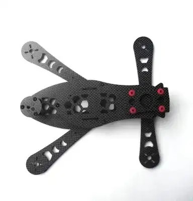UAV FPV Drone Frame CNC Carbon Fiber Parts Cutomized OEM For Industrial Equipment