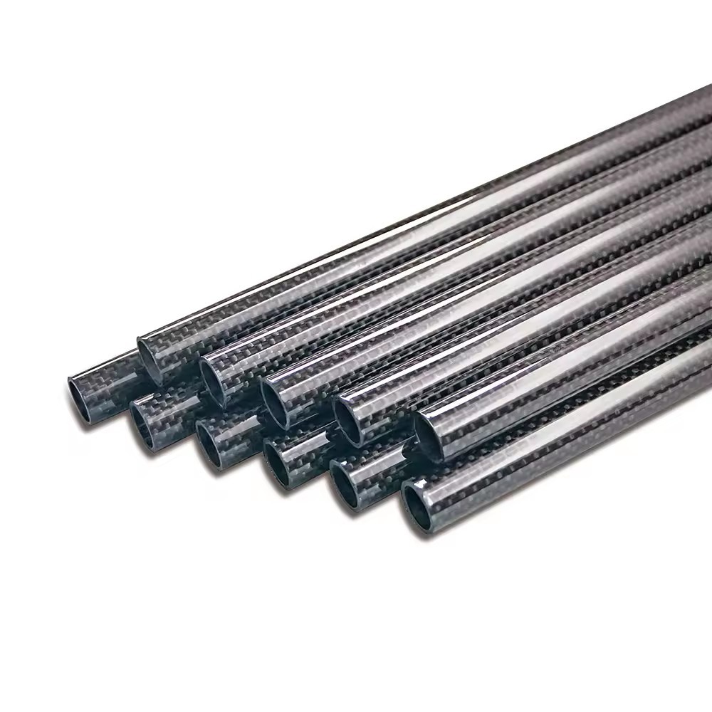 Chinese Factory Custom Shape 3K Carbon Fiber Tube,CNC Cutting Carbon Fiber Pole